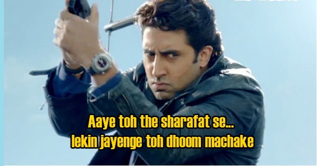 Abhishek Bachchan Celebrates 20 Years In Bollywood, Here Are His Famous Dialogues 2 dhoom