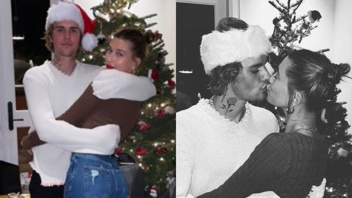 Justin Bieber Gets Cozy With Hailey Baldwin In Adorable Christmas Snap