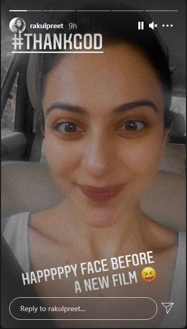 'thank god' rakul preet begins shoot!