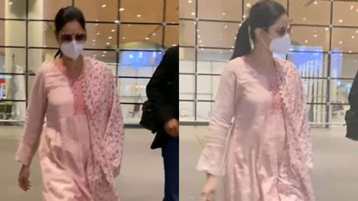 Katrina Kaif Looks Pretty In Pink Dress At Airport Sparks Pregnancy Rumors 1 katrina kaif