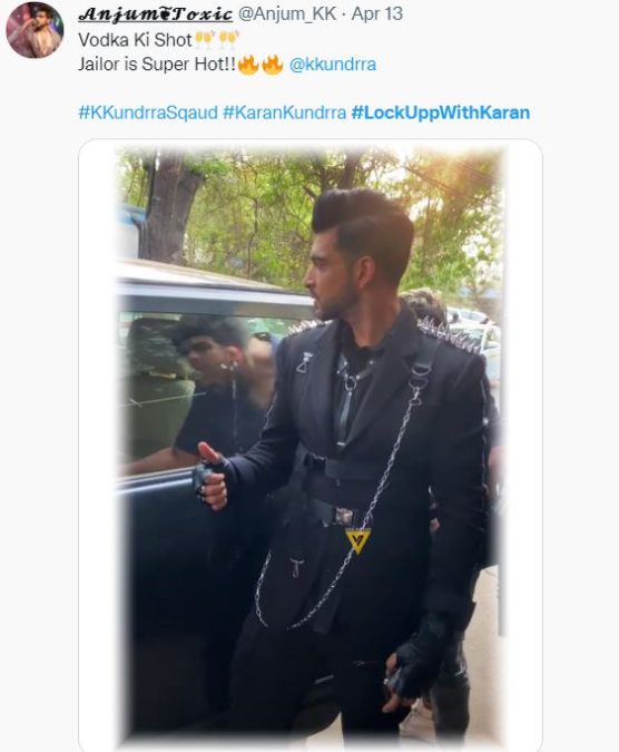 Karan Kundrra’s Swag Look In Lock Upp; Fan Says Vodka Ki Shot Jailor Is Superhot 1 karan kundrra