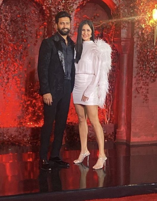 katrina kaif and vicky kaushal who married last december attended together.