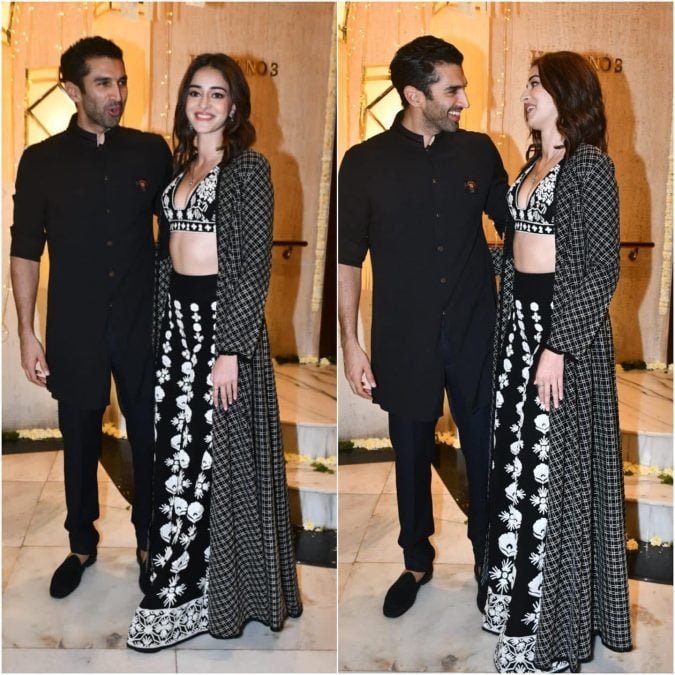 aditya roy kapur and ananya panday twin in black. are these new lovebirds in b-town