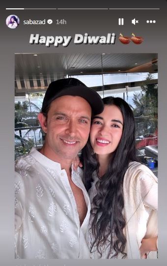hrithik roshan celebrates first diwali with girlfriend saba azad