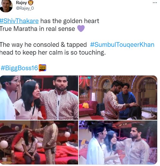 Bigg Boss 16: Shiv Thakare Consoles Crying Sumbul Touqeer Khan; Fans Loving His Gesture And Winning Hearts Of Netizens 1 shiv thakare 1