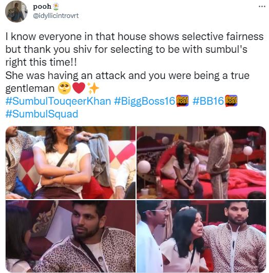 Bigg Boss 16: Shiv Thakare Consoles Crying Sumbul Touqeer Khan; Fans Loving His Gesture And Winning Hearts Of Netizens 2 shiv thakare 2