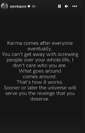 arjun kapoor pens a cryptic post about karma after slamming news portal 2