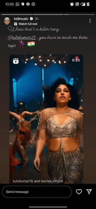 indian singing sensation tulsi kumar’s social media conversation with the international sensation kidi hint on an epic collaboration!